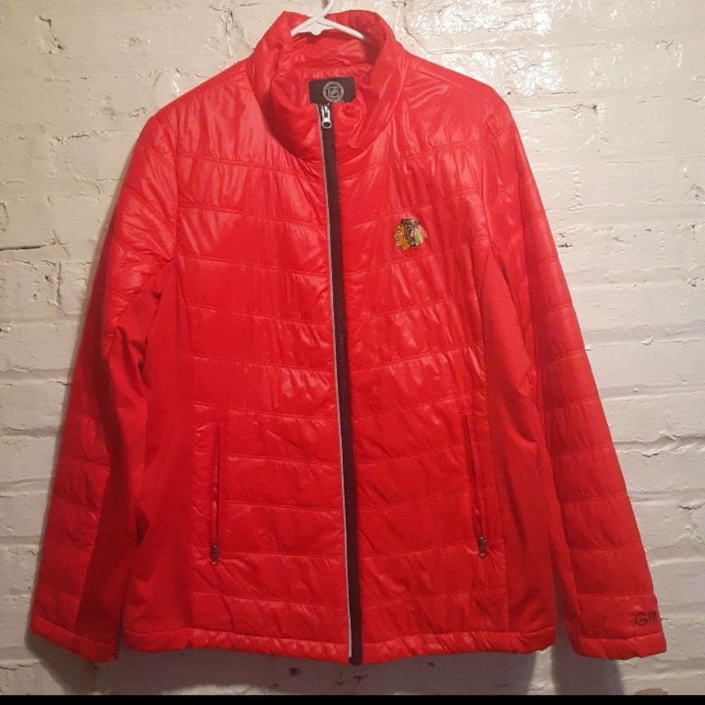 G-III Women's Chicago Blackhawks Light Puffer Jacket - XL